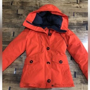 NEW Canada Goose 'Rideau' Down Parka Monarch Orange   Size XS $750 Women’s